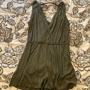 Green Shorts romper